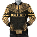 FUNSTUFFPRINT Bomber Jacket Palau Polynesian Chief - Gold Version 3D Bomber Jacket