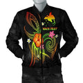 FUNSTUFFPRINT Bomber Jacket Papua New Guinea Polynesian Personalised - Legend of Papua New Guinea (Reggae) 3D Bomber Jacket