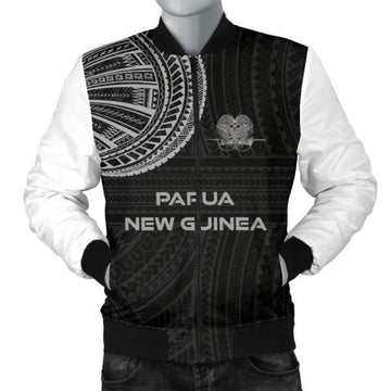 FUNSTUFFPRINT Bomber Jacket Papua New Guinea Polynesian Tattoo Style 3D Bomber Jacket
