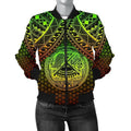 FUNSTUFFPRINT Bomber Jacket Polynesian American Samoa - Reggae Vintage Polynesian Patterns 3D Bomber Jacket