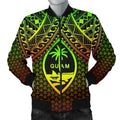FUNSTUFFPRINT Bomber Jacket Polynesian Guam - Reggae Vintage Polynesian Patterns 3D Bomber Jacket