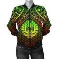 FUNSTUFFPRINT Bomber Jacket Polynesian Tahiti Personalised - Reggae Vintage Polynesian Patterns 3D Bomber Jacket