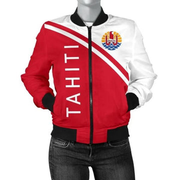 FUNSTUFFPRINT Bomber Jacket Tahiti - Curve Version 3D Bomber Jacket