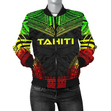 FUNSTUFFPRINT Bomber Jacket Tahiti Polynesian Chief - Reggae Version 3D Bomber Jacket