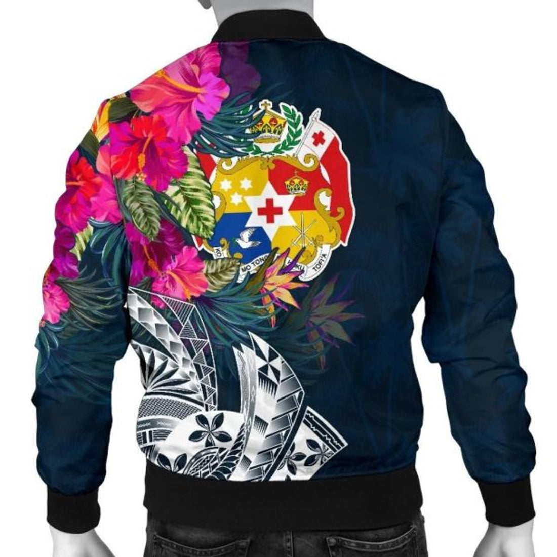 FUNSTUFFPRINT Bomber Jacket Tonga Custom Personalised - Summer Vibes 3D Bomber Jacket