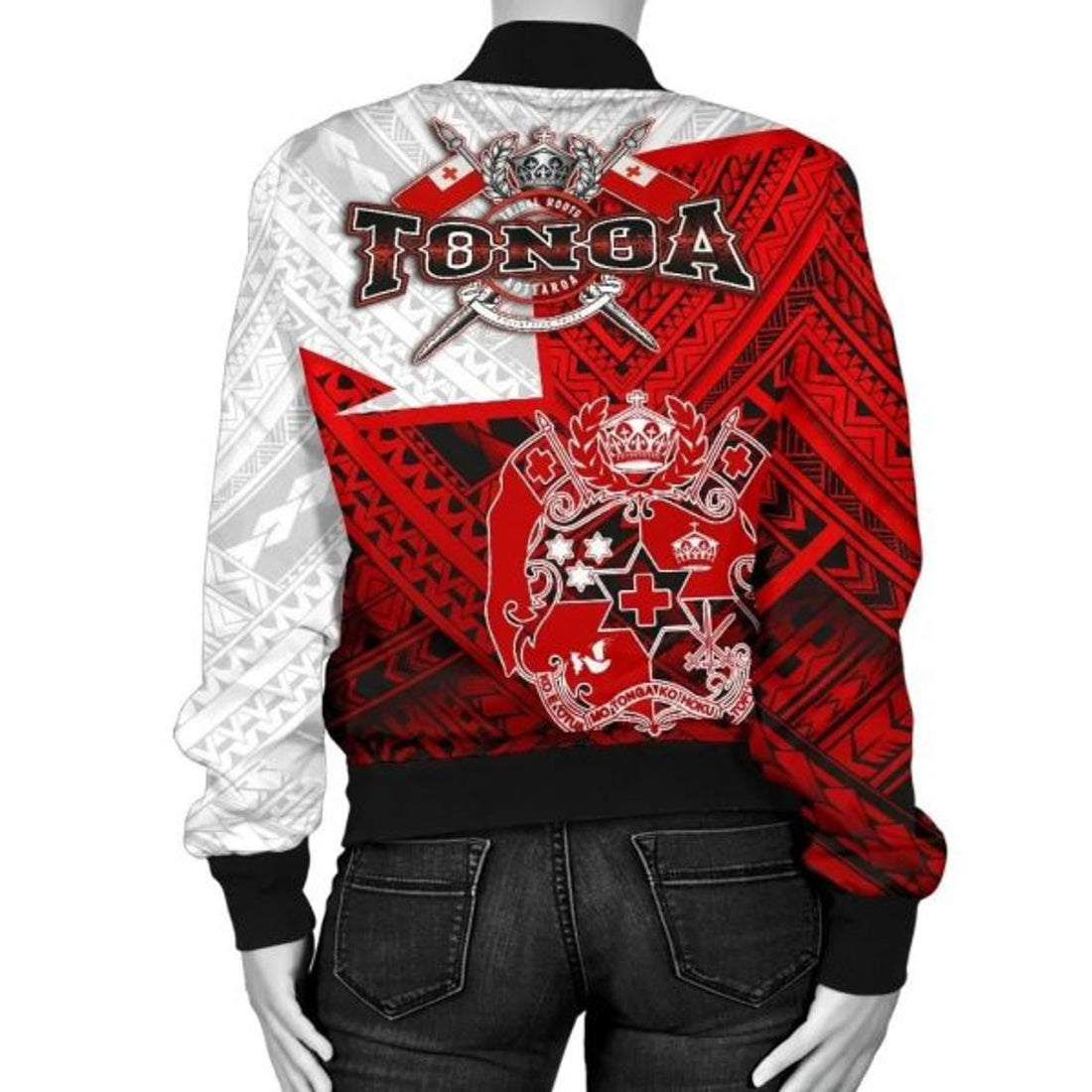 FUNSTUFFPRINT Bomber Jacket Tonga 3D Bomber Jacket