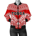 FUNSTUFFPRINT Bomber Jacket Tonga Polynesian Tribal Pattern 3D Bomber Jacket