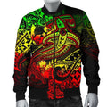 FUNSTUFFPRINT Bomber Jacket Tonga - Reggae Shark Polynesian Tattoo 3D Bomber Jacket