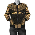 FUNSTUFFPRINT Bomber Jacket Vanuatu Polynesian Chief - Gold Version 3D Bomber Jacket