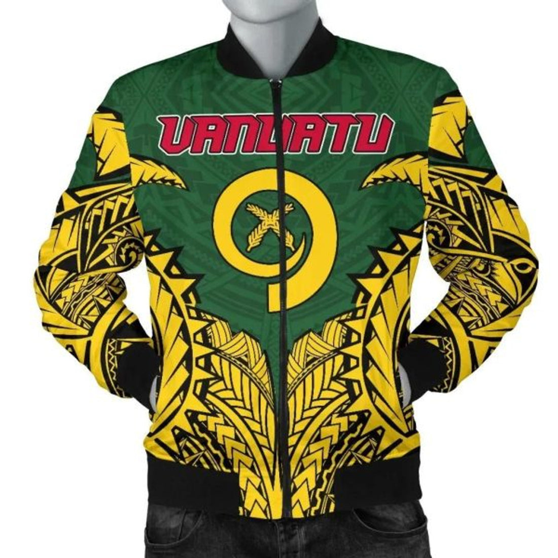 FUNSTUFFPRINT Bomber Jacket Vanuatu Premium 3D Bomber Jacket