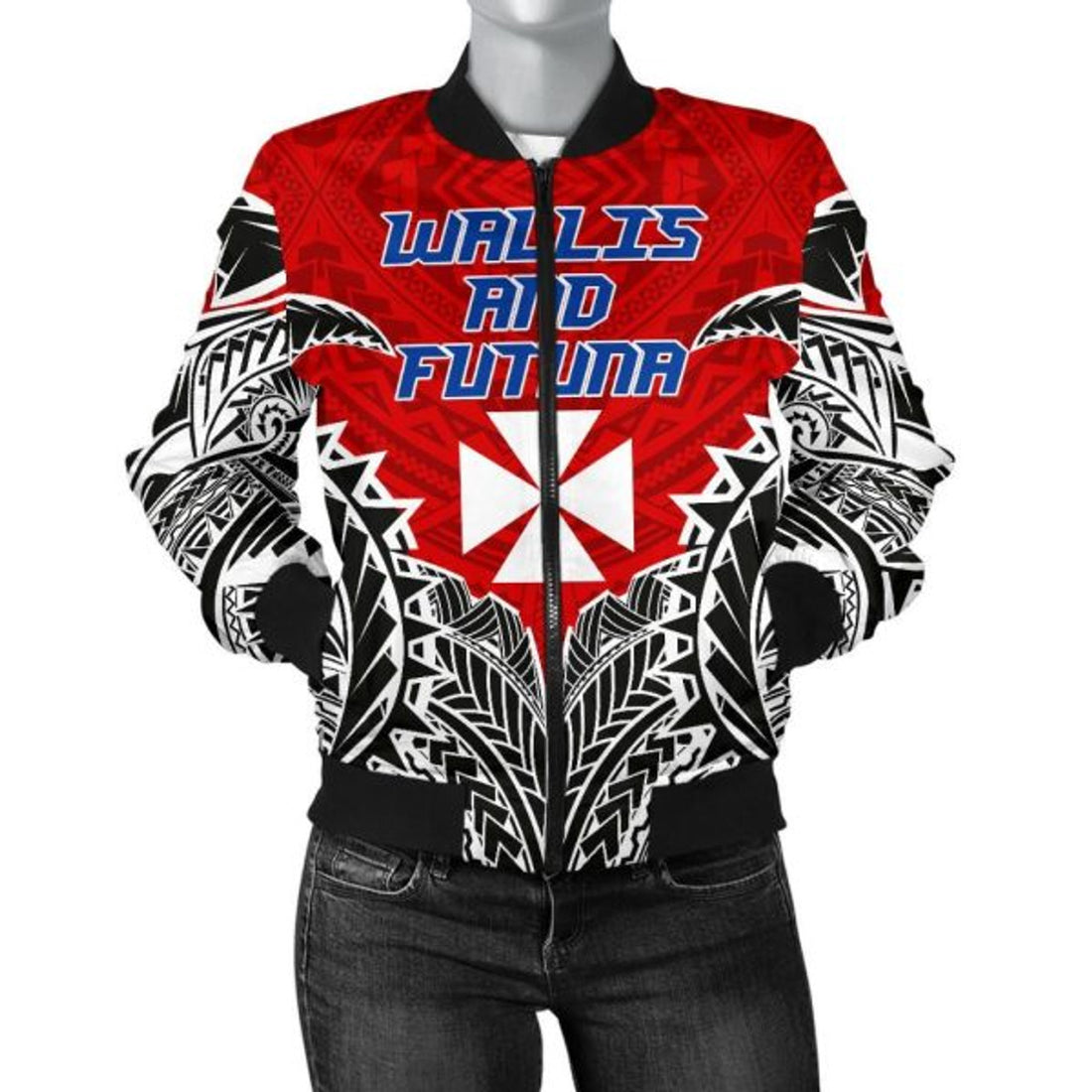 FUNSTUFFPRINT Bomber Jacket Wallis And Futuna Premium 3D Bomber Jacket