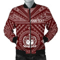 FUNSTUFFPRINT Bomber Jacketamoa Personalised - Samoa Seal In Polynesian Tattoo Style (Red) 3D Bomber Jacket