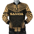 FUNSTUFFPRINT Bomber Jacketamoa Polynesian Chief - Gold Version 3D Bomber Jacket