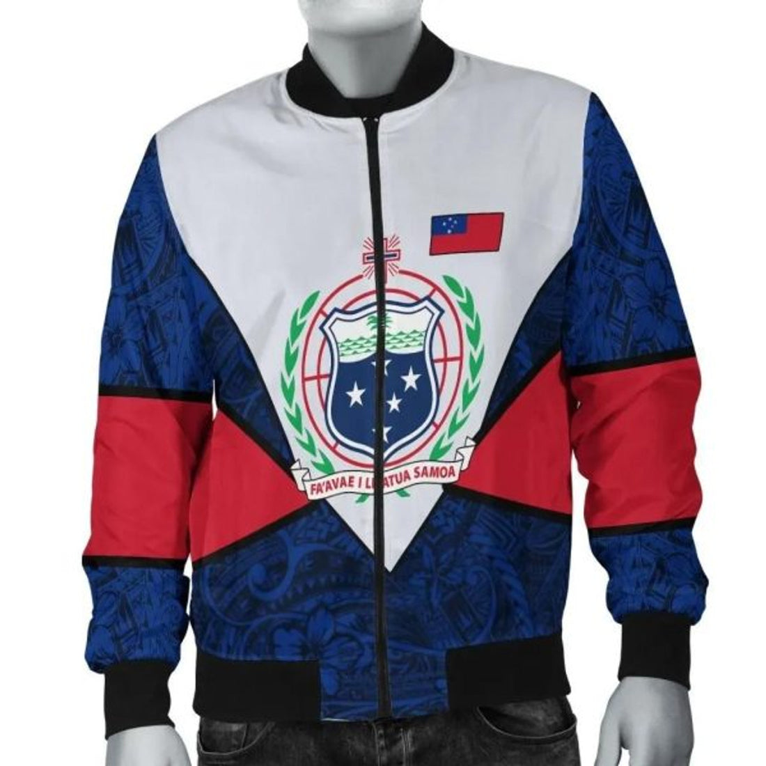 FUNSTUFFPRINT Bomber Jacketamoa Polynesian - Legend of Samoa 3D Bomber Jacket