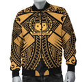 FUNSTUFFPRINT Bomber Jacketamoa Polynesian - Samoa Gold Seal with Polynesian Tattoo 3D Bomber Jacket