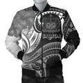 FUNSTUFFPRINT Bomber Jacketamoa - Samoa Seal Wave Style (Black) 3D Bomber Jacket