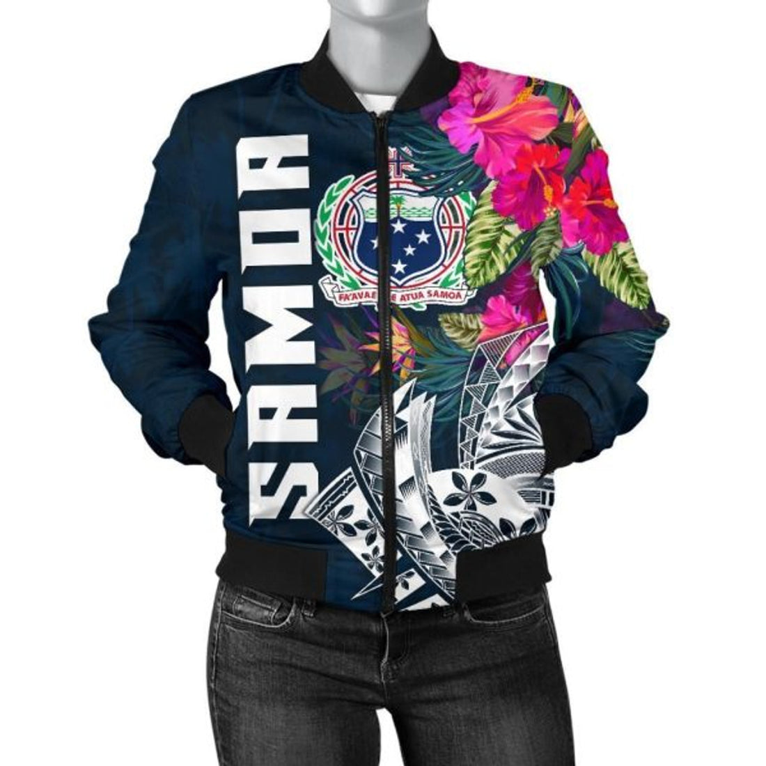 FUNSTUFFPRINT Bomber Jacketamoa - Samoan Summer Vibes 3D Bomber Jacket