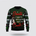 FUNSTUFFPRINT Boston Terrier I’m Cute Ugly Christmas Sweater For Men And Women, Gift For Christmas, Best Winter Christmas Outfit Ugly  Sweater