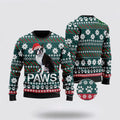 FUNSTUFFPRINT Boston Terrier Santa Printed Christmas Ugly Sweater - Pet Lover Christmas Sweater Ugly Sweater