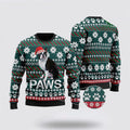 FUNSTUFFPRINT Boston Terrier Santa Printed Ugly Christmas Sweater For Men And Women, Gift For Christmas, Best Winter Christmas Outfit Ugly  Sweater