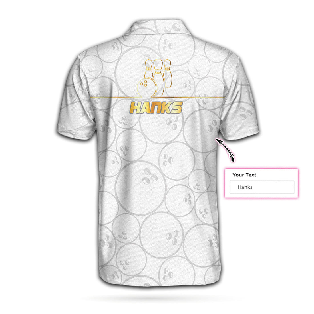 Custom Men Polo Shirt - Bowling American Flag White Background Custom Polo Shirt - Best Polo Shirt For Men