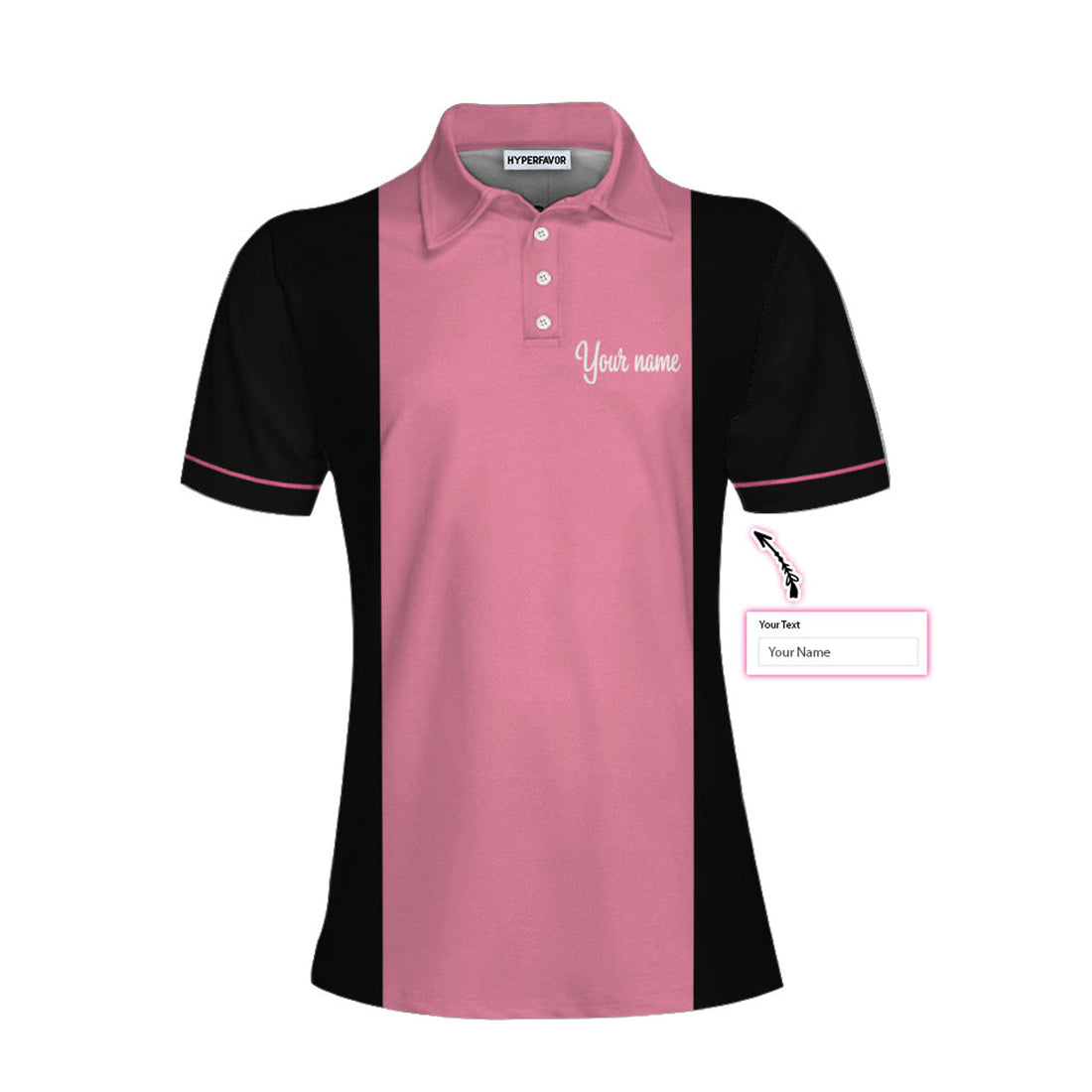Custom Personalized Bowling Women Polo Shirt, Pink Bowling Shirt For Women, Bowling I Know I Play Like A Girl Custom Short Sleeve Women Polo Shirt