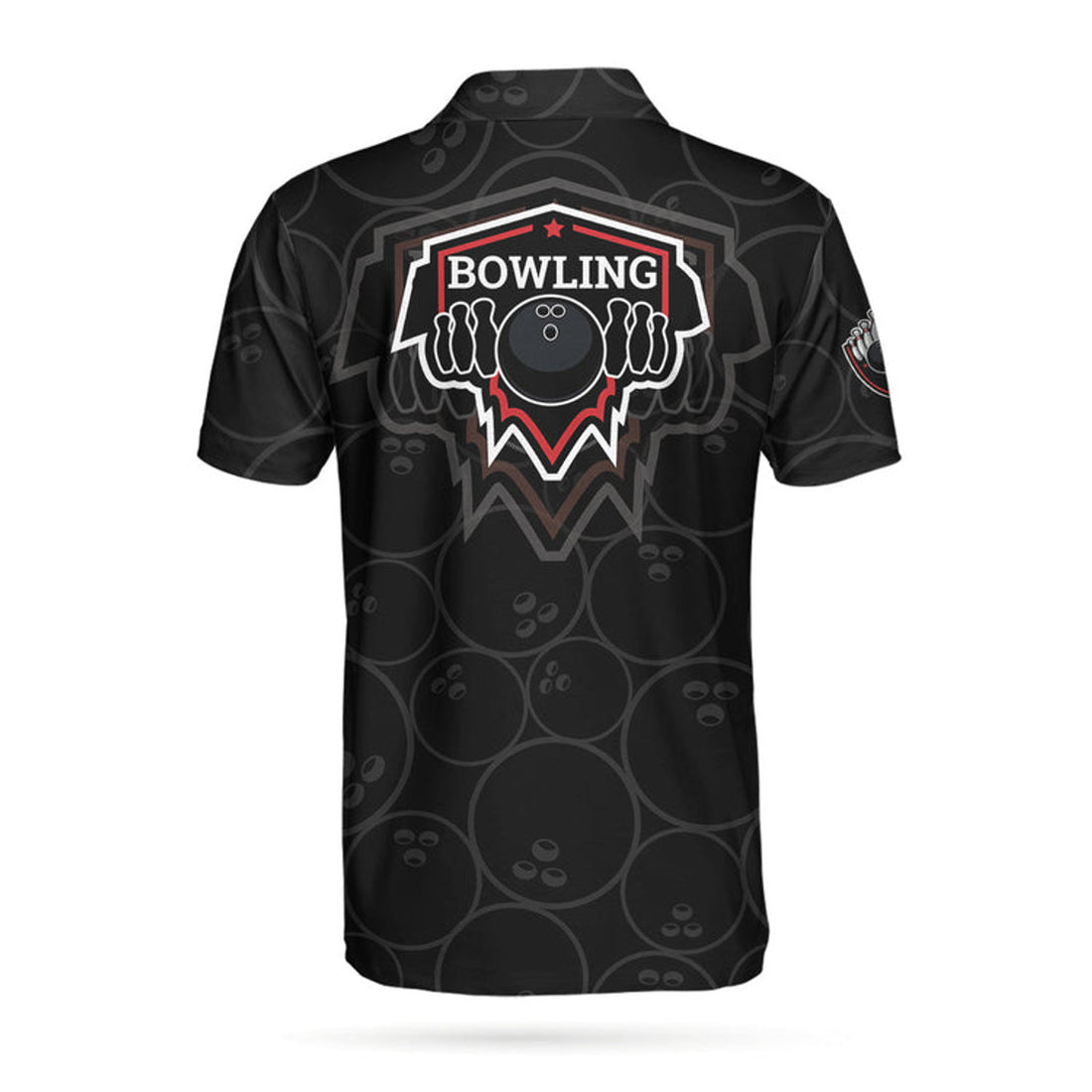 Bowling In Fire And Flag Short Sleeve Polo Shirt, Bowling Ball Polo Shirt, Best Bowling Shirt For Men