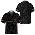 Custom Bowling Pattern And Golden Custom Hawaiian Shirt, Personalized Bowling Shirt For Men & Women