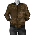 FUNSTUFFPRINT Brain Thinking Pattern Print Women Casual 3D Bomber Jacket