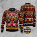 FUNSTUFFPRINT Buffed Rudolph The Red-Nosed Reindeer Ugly Christmas Sweater, Christmas Sweater, Ugly Sweater, Funny Xmas Sweaters Ugly Sweater