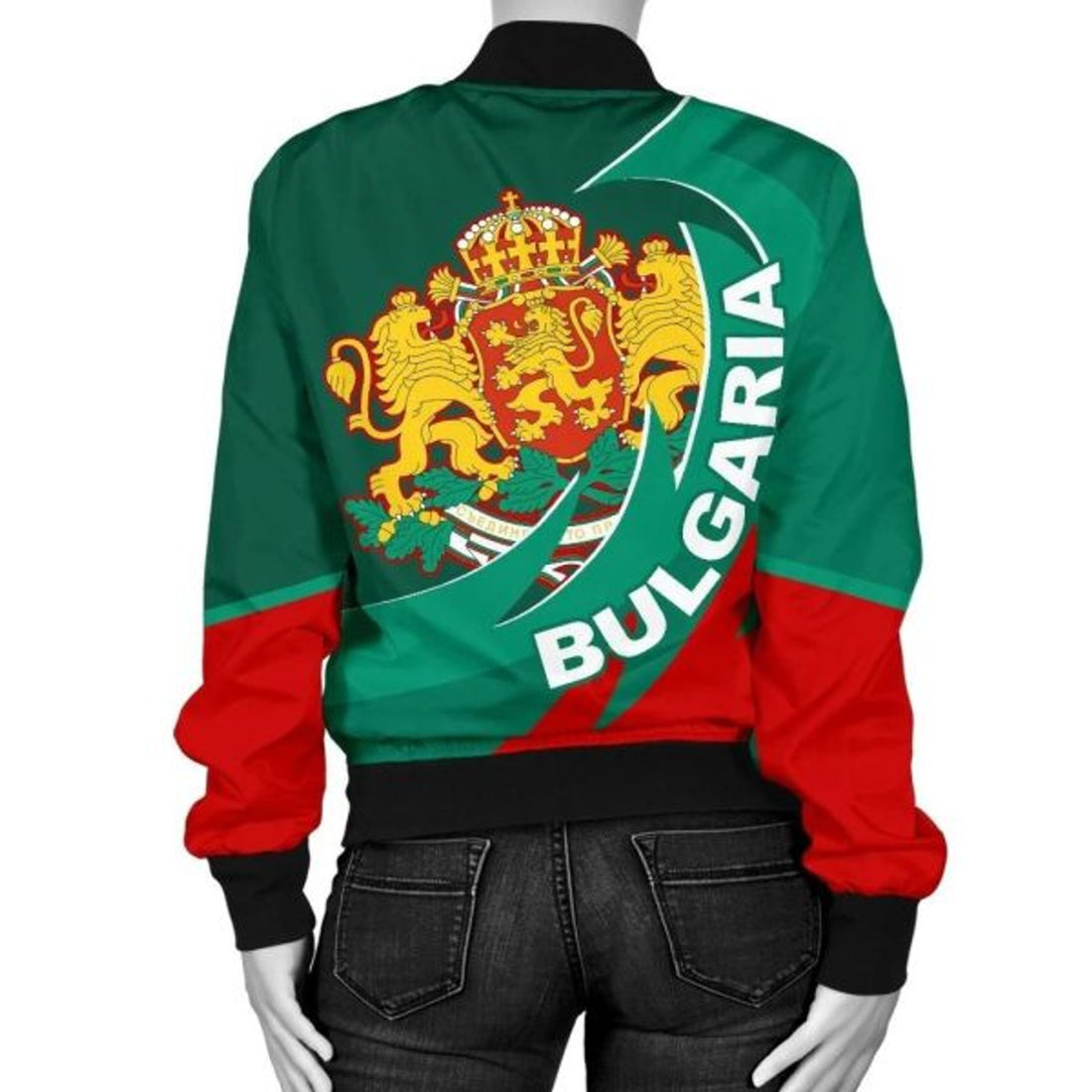 FUNSTUFFPRINT Bulgaria Lion Women's 3D Bomber Jacket