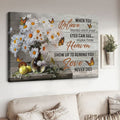 Buttefly Flower, Poster Decor, When You Believe Beyond What Your Eyes Can See Signs From Heaven Poster and Canvas
