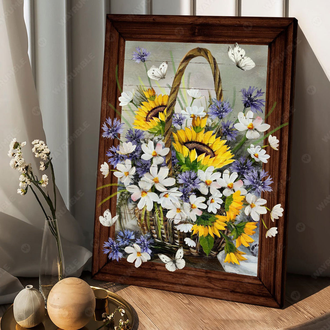 Butterfly Flower, Flower Lover, Poster Decor, Wall Poster Poster and Canvas