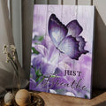 Butterfly Flower, Just Breathe, Poster Decor Poster and Canvas