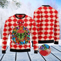 FUNSTUFFPRINT Butterfly Wreath Christmas Ugly Christmas Sweater, Christmas Sweater, Ugly Sweater, Funny Xmas Sweaters Ugly Sweater