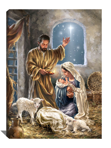 The King is Born Canvas Wall Art