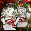 FUNSTUFFPRINT 3D Christmas Santa 1 All Over 3D Hoodie and Zip Hoodie
