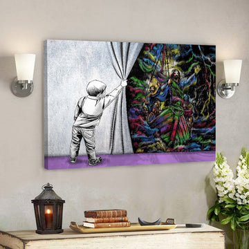 Calm In The Storm - Jesus Canvas Poster - Jesus Wall Art - Christ Pictures - Christian Canvas Prints - Faith Canvas - Gift For Christian 