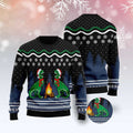 FUNSTUFFPRINT Camping T-Rex Ugly Christmas Sweater, Christmas Sweater, Ugly Sweater, Funny Xmas Sweaters Ugly Sweater