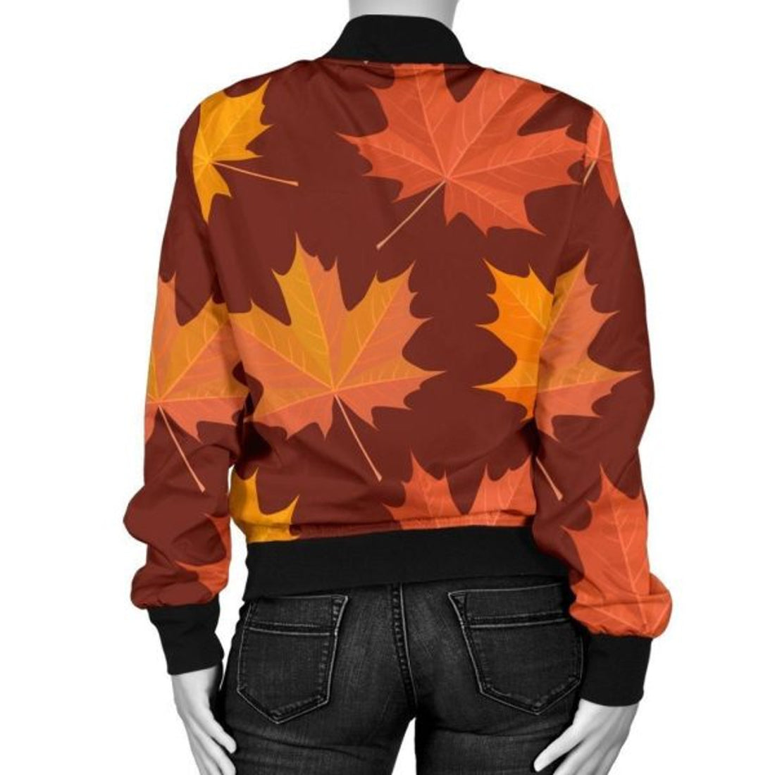 FUNSTUFFPRINT Canada Print Pattern Women Casual 3D Bomber Jacket