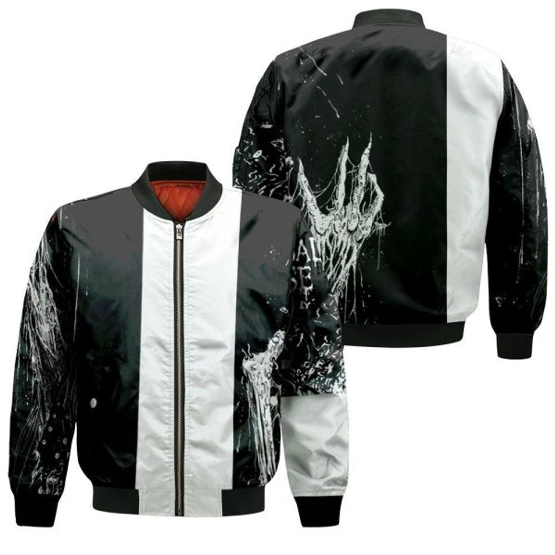 FUNSTUFFPRINT Cannibal Corpse Skeleton Ghost 3D Bomber Jacket
