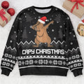 FUNSTUFFPRINT Custom Capybara Capy Christmas Ugly Sweater