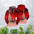 FUNSTUFFPRINT 3D Car Christmas All Over 3D Hoodie and Zip Hoodie