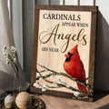 Cardinal Appear When Angels Are Near, Cardinal Bird Poster and Canvas