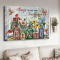 Cardinal Bird, Always On My Mind Forever In My Heart, Poster Decor, Window Poster, Flower Lover Poster and Canvas