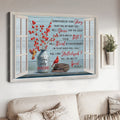 Cardinal Bird, Window Poster, Surrounded By Your Glory What Will My Heart Feel, Will I Dance For You Jesus Poster and Canvas