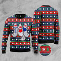 FUNSTUFFPRINT Carolling Sharks Ugly Christmas Sweater, Christmas Sweater, Ugly Sweater, Funny Xmas Sweaters Ugly Sweater