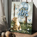 Cat Lover, Butterfly Flower, Poster Decor, Wall Poster Poster and Canvas