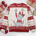 FUNSTUFFPRINT Custom Cat Lovers Meowy Christmas Ugly Sweater