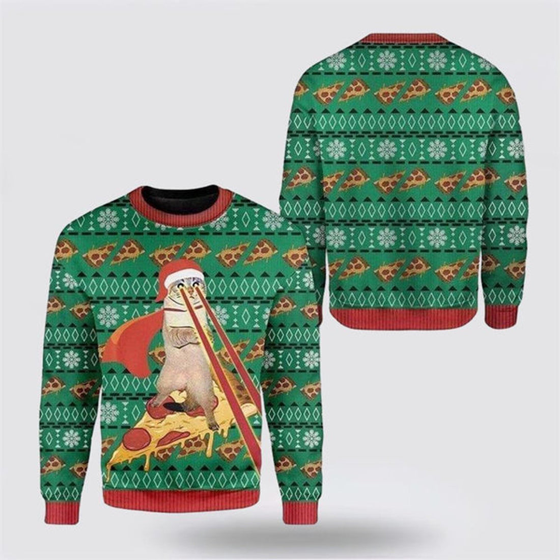 FUNSTUFFPRINT Cat 3D Ugly Christmas Sweater For Men And Women, Best Gift For Christmas, Christmas Fashion Winter Ugly  Sweater